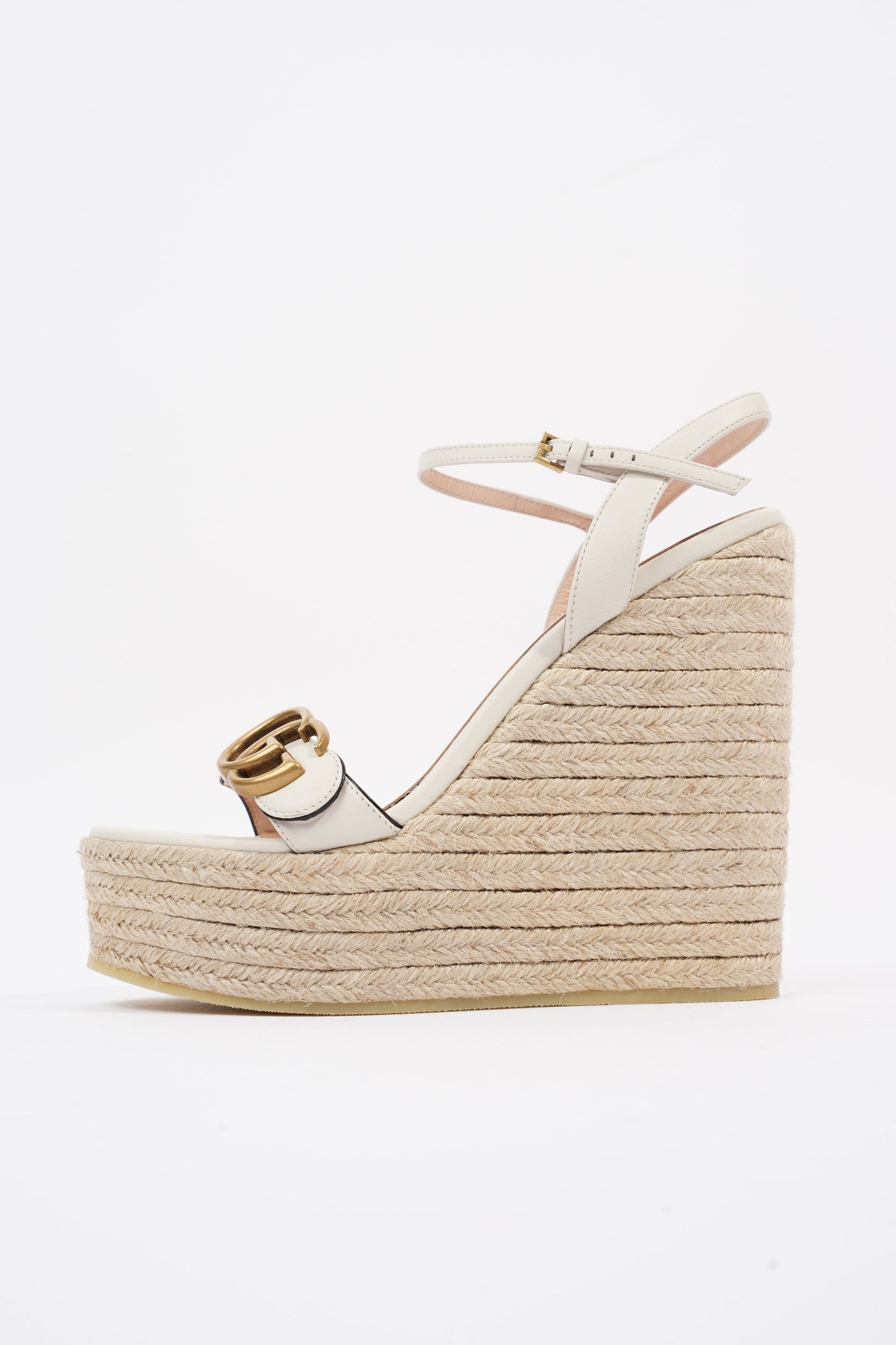 Gucci GG Marmont White Leather EU 37.5 UK 4.5