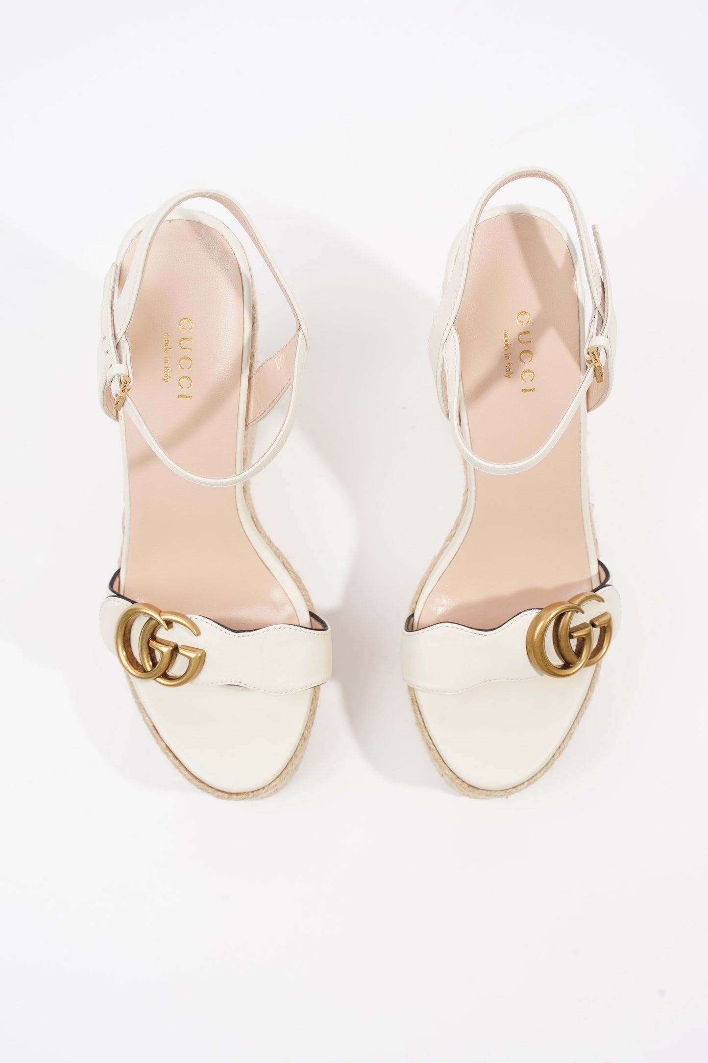 Gucci GG Marmont White Leather EU 37.5 UK 4.5