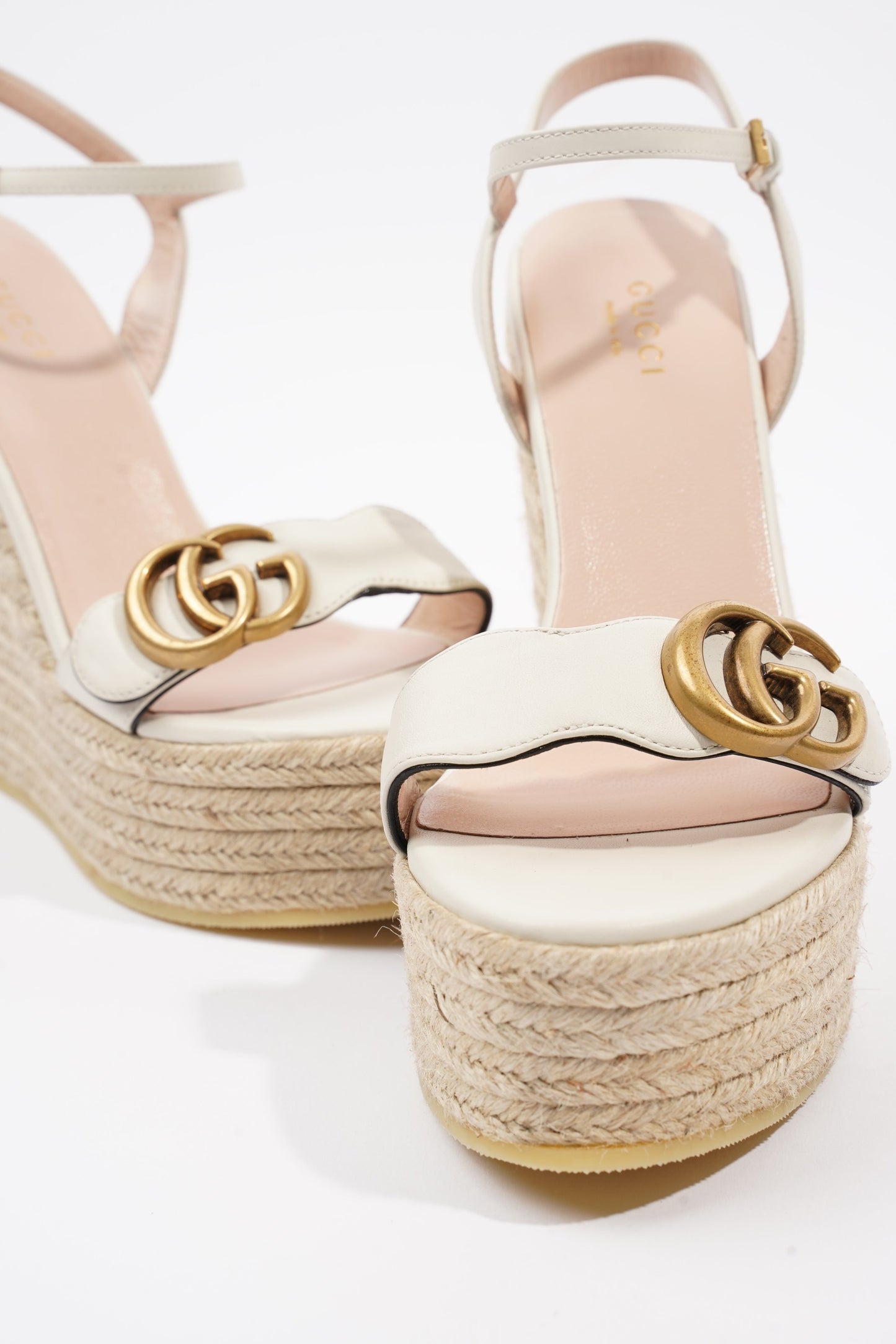 Gucci GG Marmont White Leather EU 37.5 UK 4.5