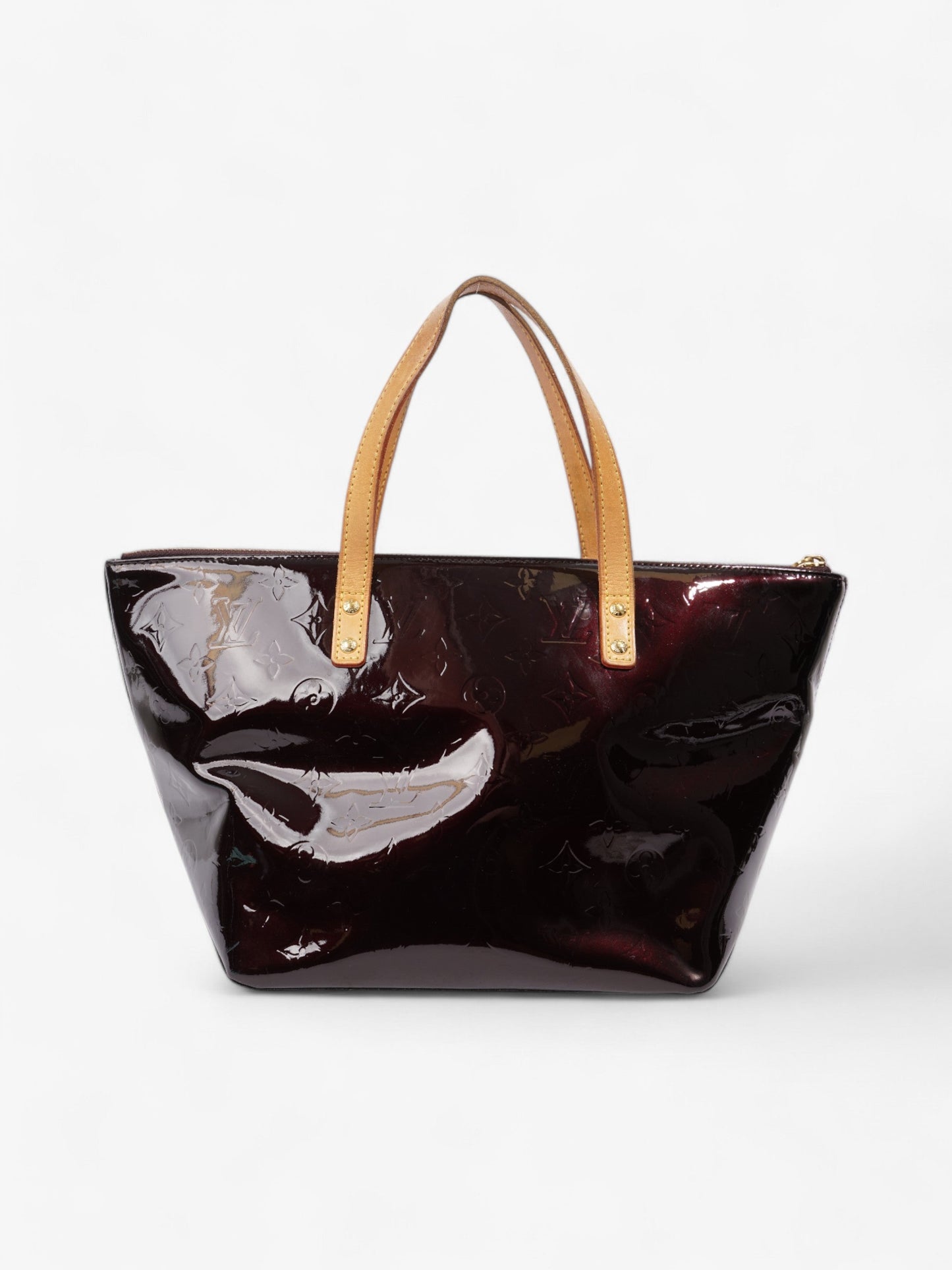 Louis Vuitton Bellevue Monogram Vernis / Amarante Vernis Leather PM