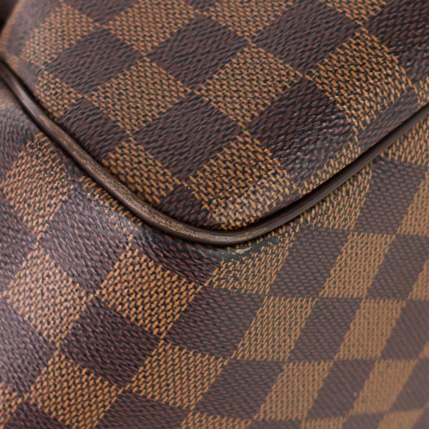 LOUIS VUITTON Belem MM Damier Ebene Canvas Bag