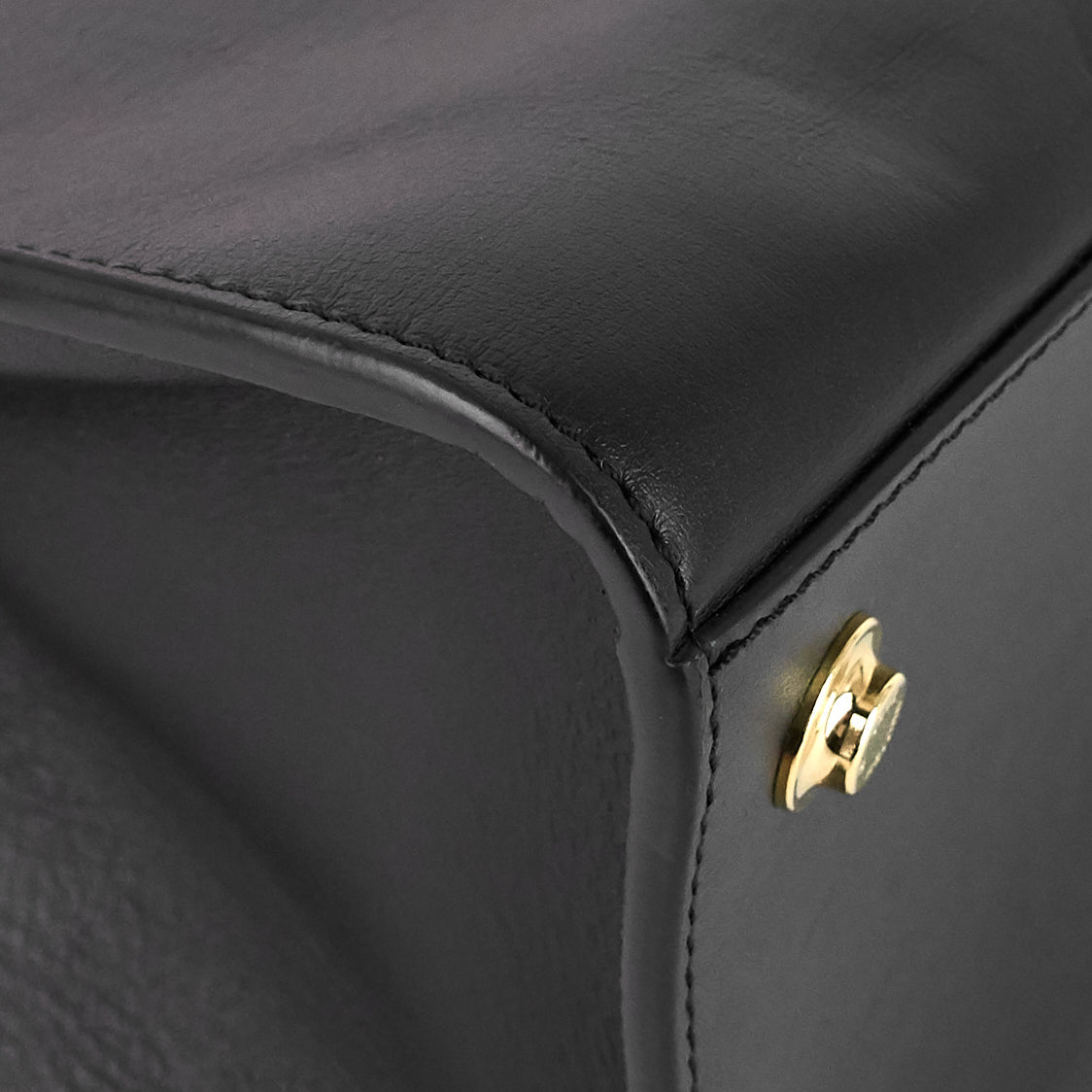 LOUIS VUITTON City Steamer MM Black Creme Bourgogne Calfskin Tote Bag