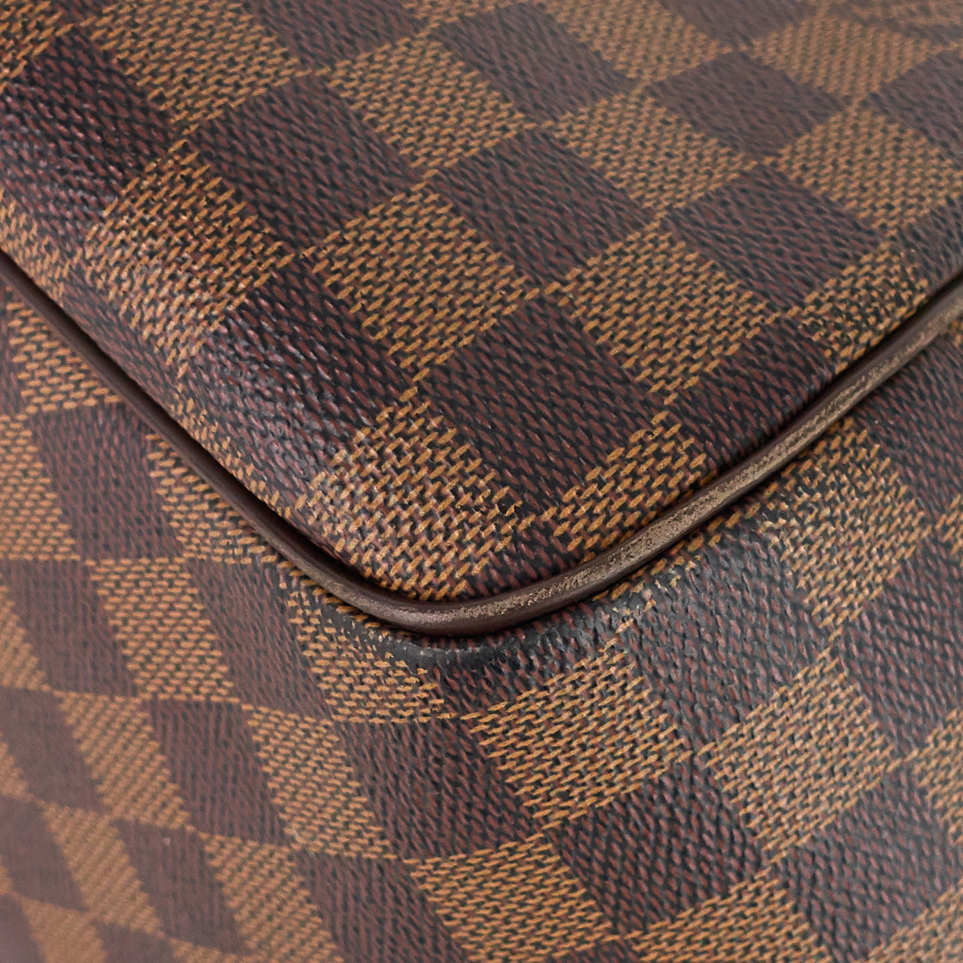 LOUIS VUITTON Belem MM Damier Ebene Canvas Bag