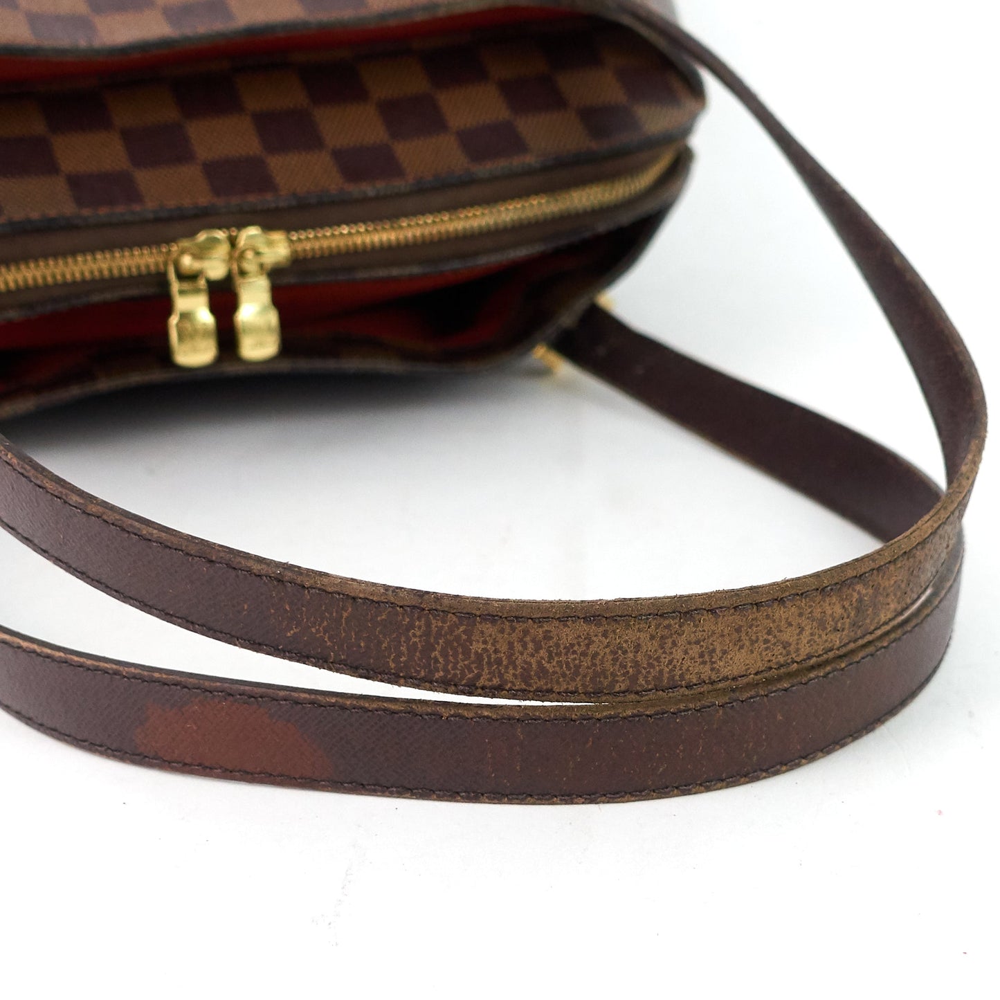 LOUIS VUITTON Belem MM Damier Ebene Canvas Bag