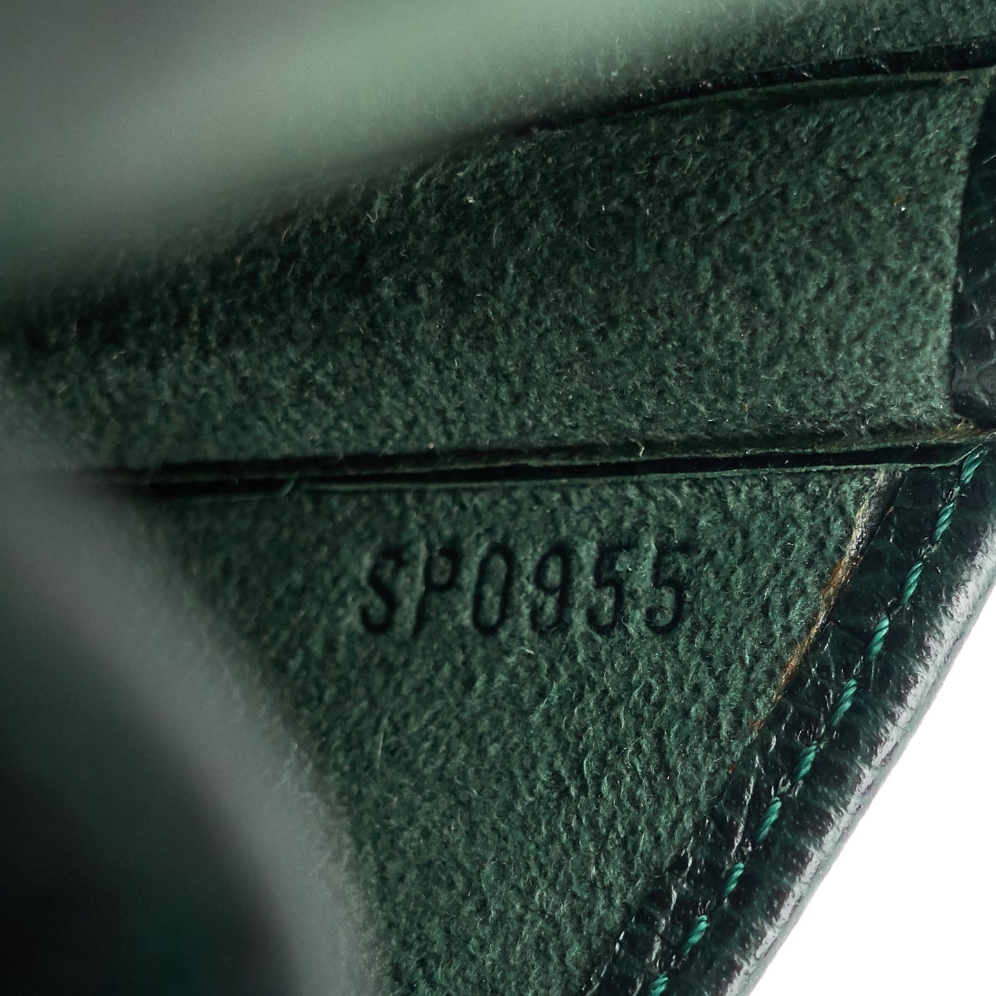 LOUIS VUITTON Green Taiga Leather Pen Holder