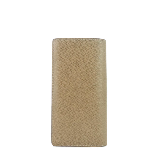 LOUIS VUITTON Brazza Taiga Leather Wallet