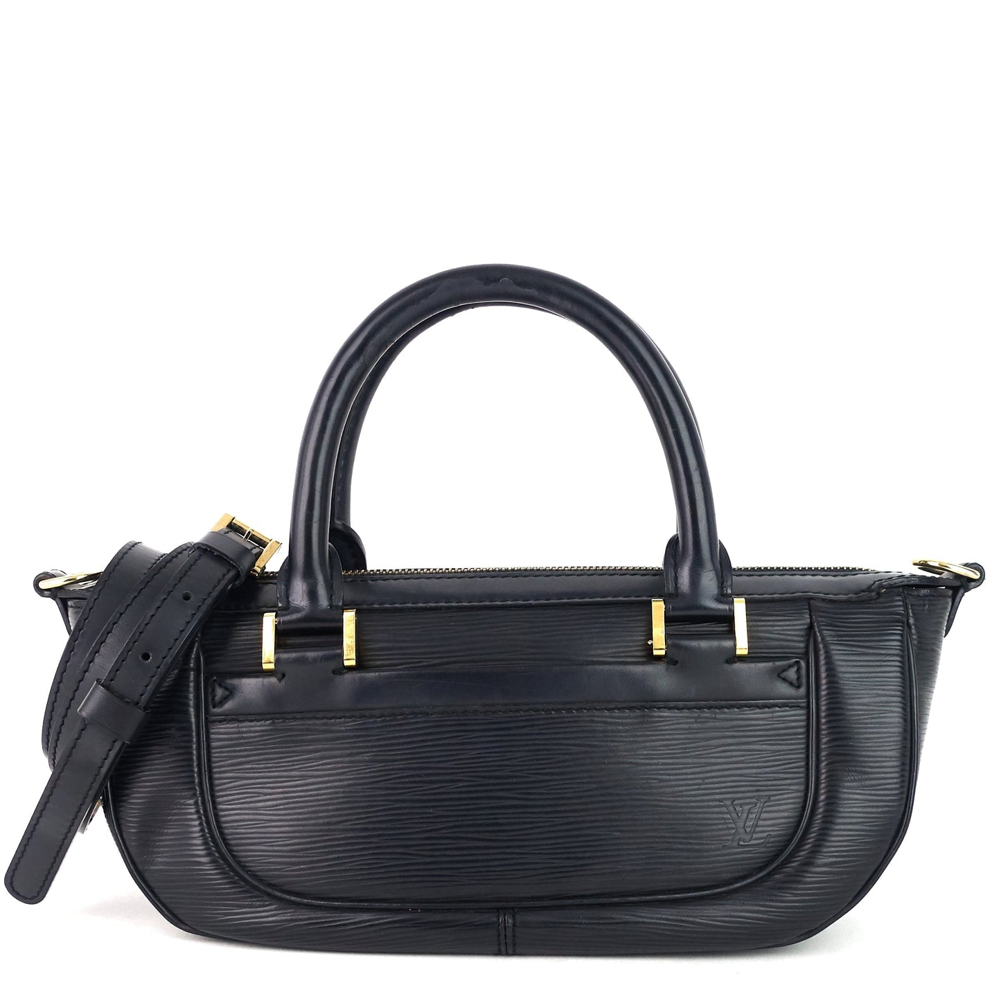 LOUIS VUITTON Dhanura Black Epi Leather Handbag