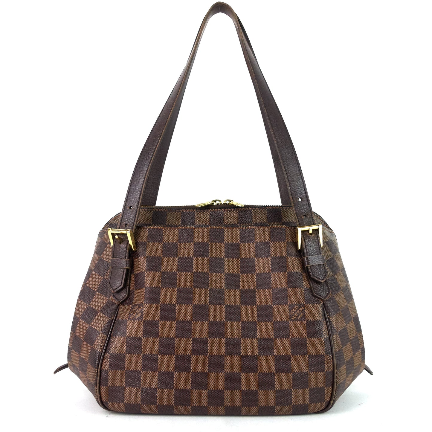 LOUIS VUITTON Belem MM Damier Ebene Canvas Bag