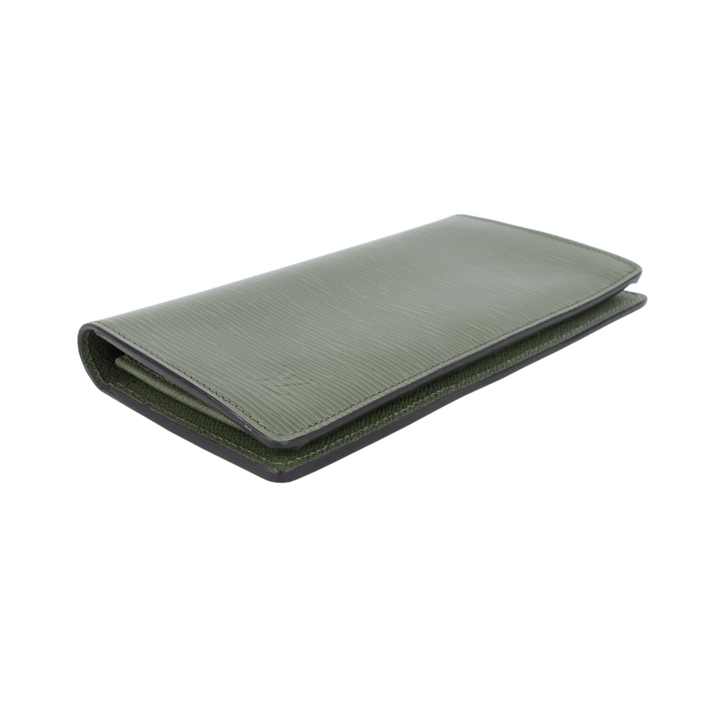 LOUIS VUITTON Brazza Green Epi Leather Wallet