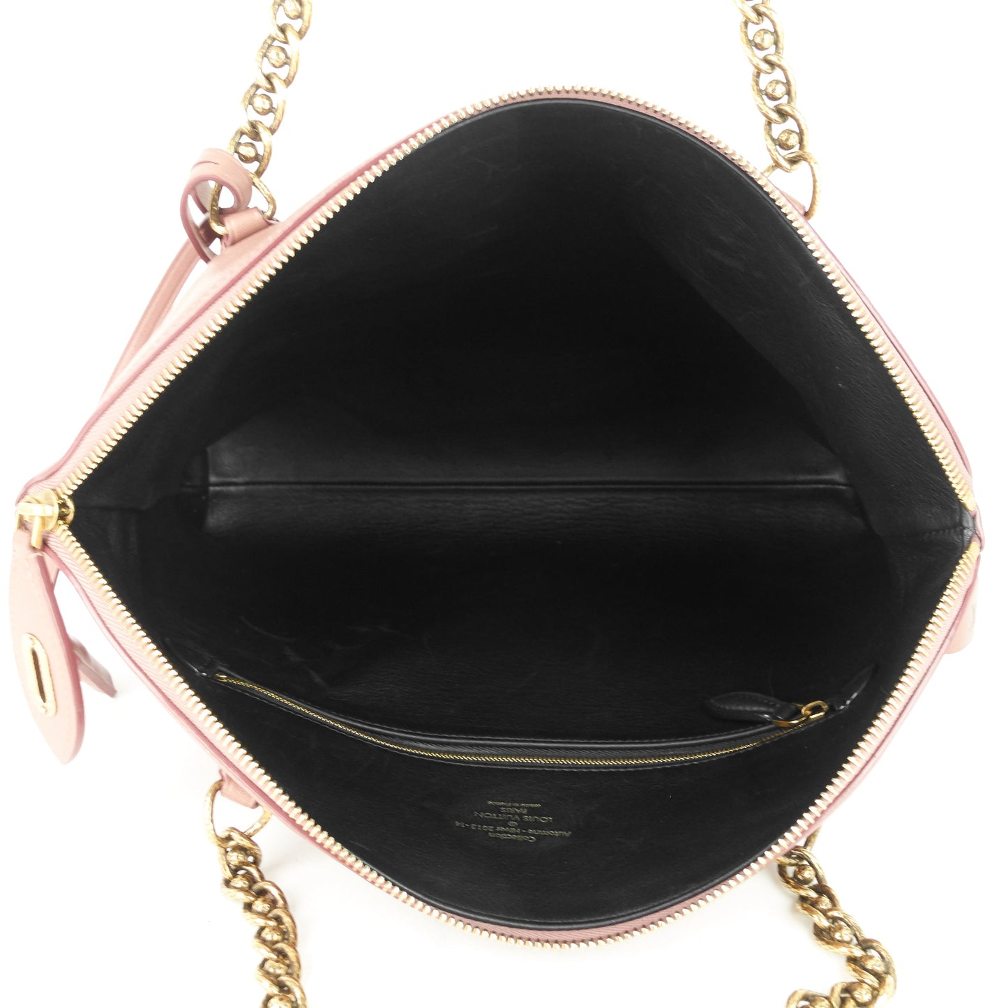 LOUIS VUITTON Cuir Boudoir Lockit Leather Chain Tote Bag