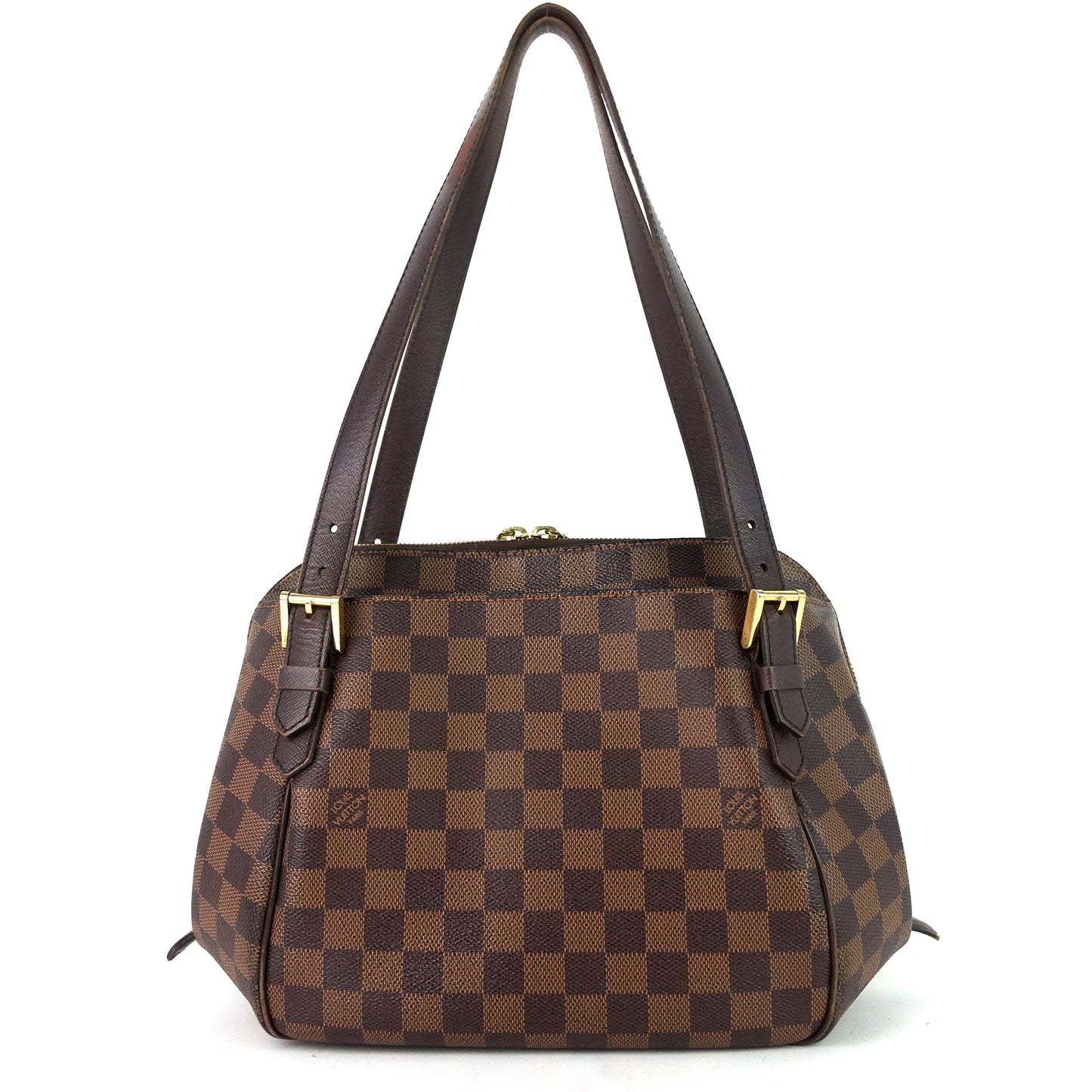 LOUIS VUITTON Belem MM Damier Ebene Canvas Bag