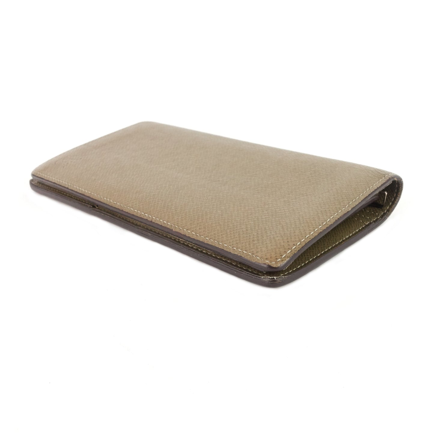 LOUIS VUITTON Brazza Taiga Leather Wallet