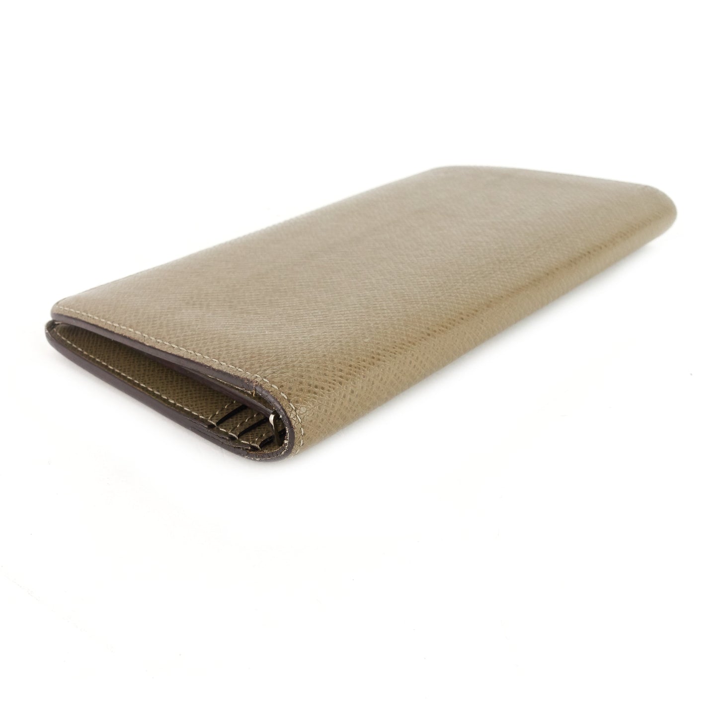LOUIS VUITTON Brazza Taiga Leather Wallet
