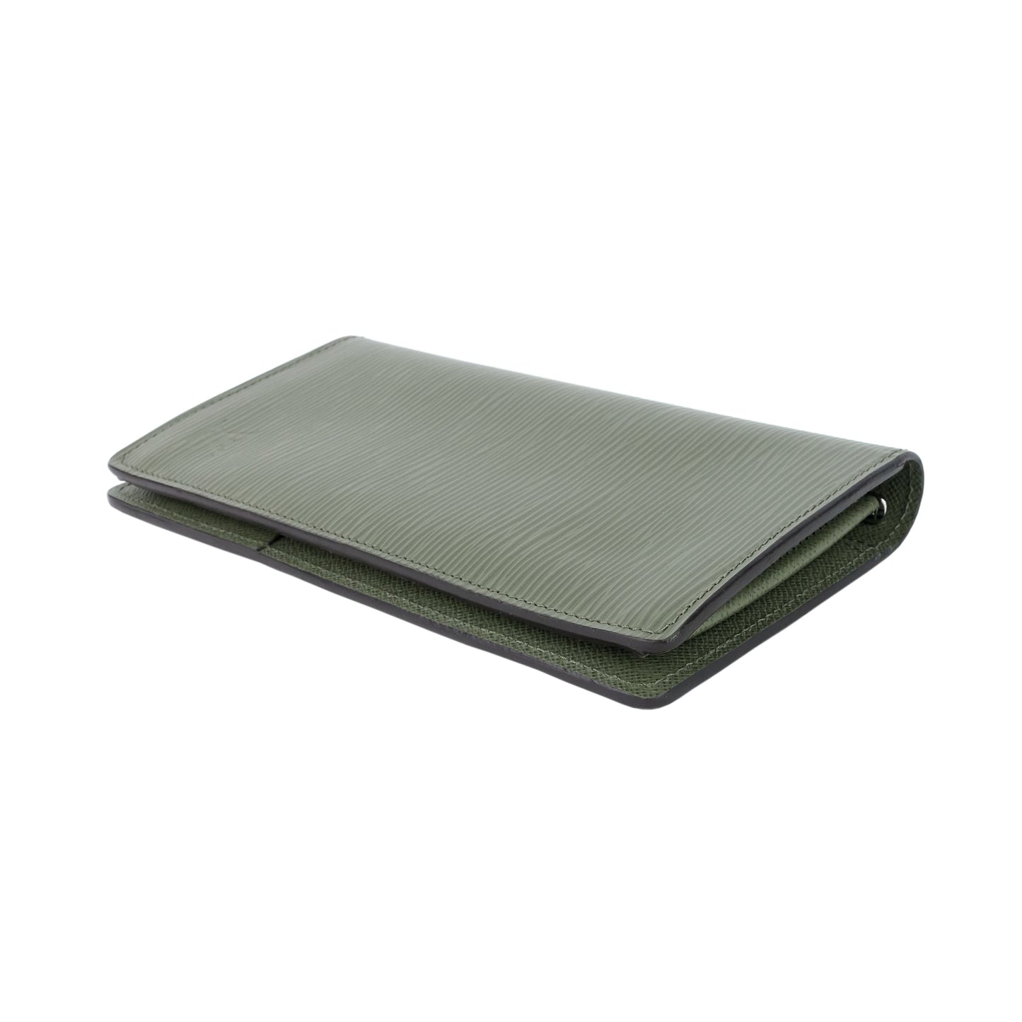 LOUIS VUITTON Brazza Green Epi Leather Wallet