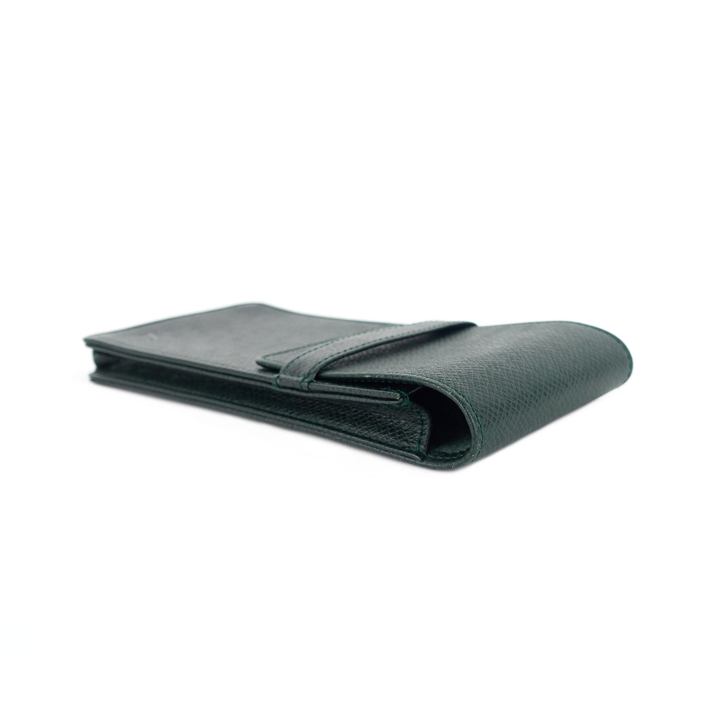 LOUIS VUITTON Green Taiga Leather Pen Holder