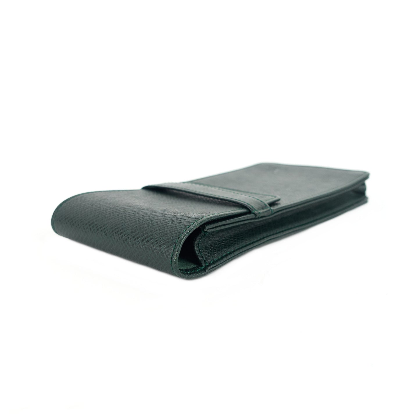 LOUIS VUITTON Green Taiga Leather Pen Holder