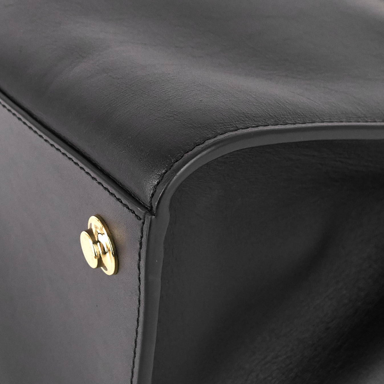 LOUIS VUITTON City Steamer MM Black Creme Bourgogne Calfskin Tote Bag