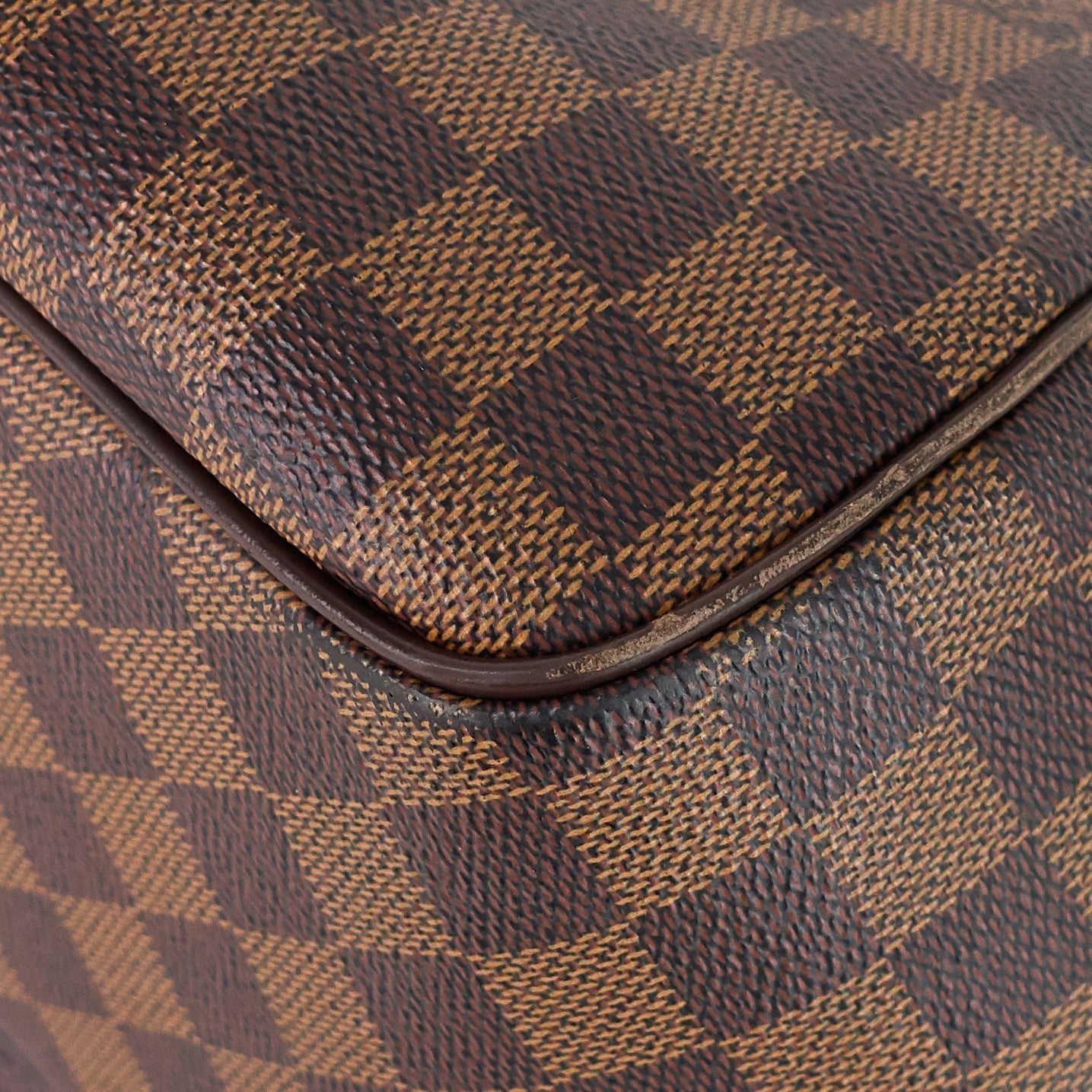 LOUIS VUITTON Belem MM Damier Ebene Canvas Bag