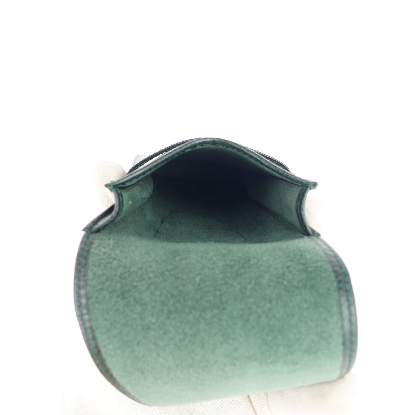 LOUIS VUITTON Green Taiga Leather Pen Holder