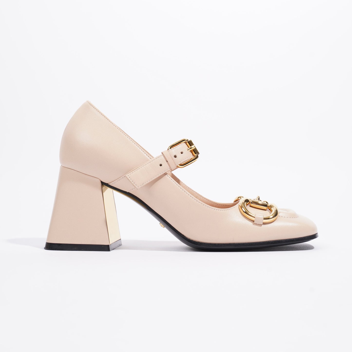 Gucci Horsebit Pump Nude Leather EU 36 UK 3