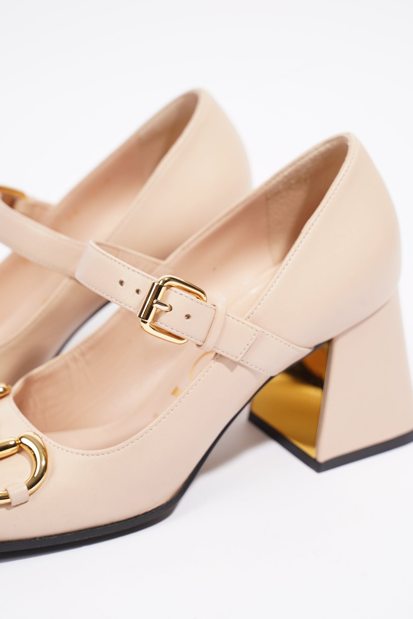 Gucci Horsebit Pump Nude Leather EU 36 UK 3