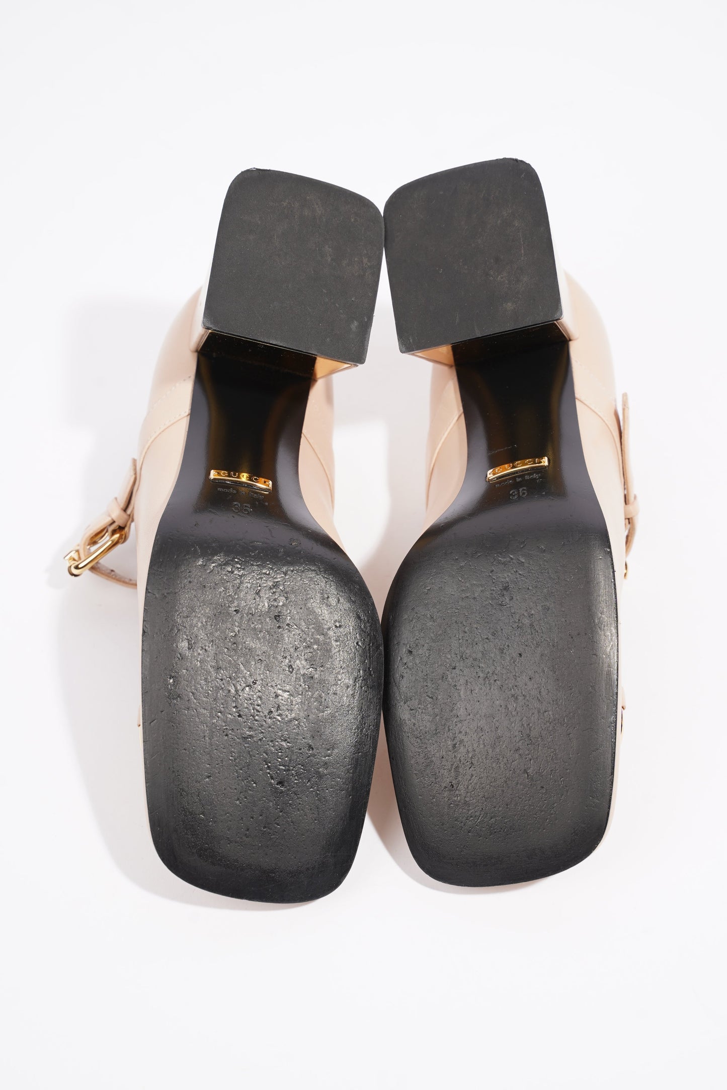 Gucci Horsebit Pump Nude Leather EU 36 UK 3