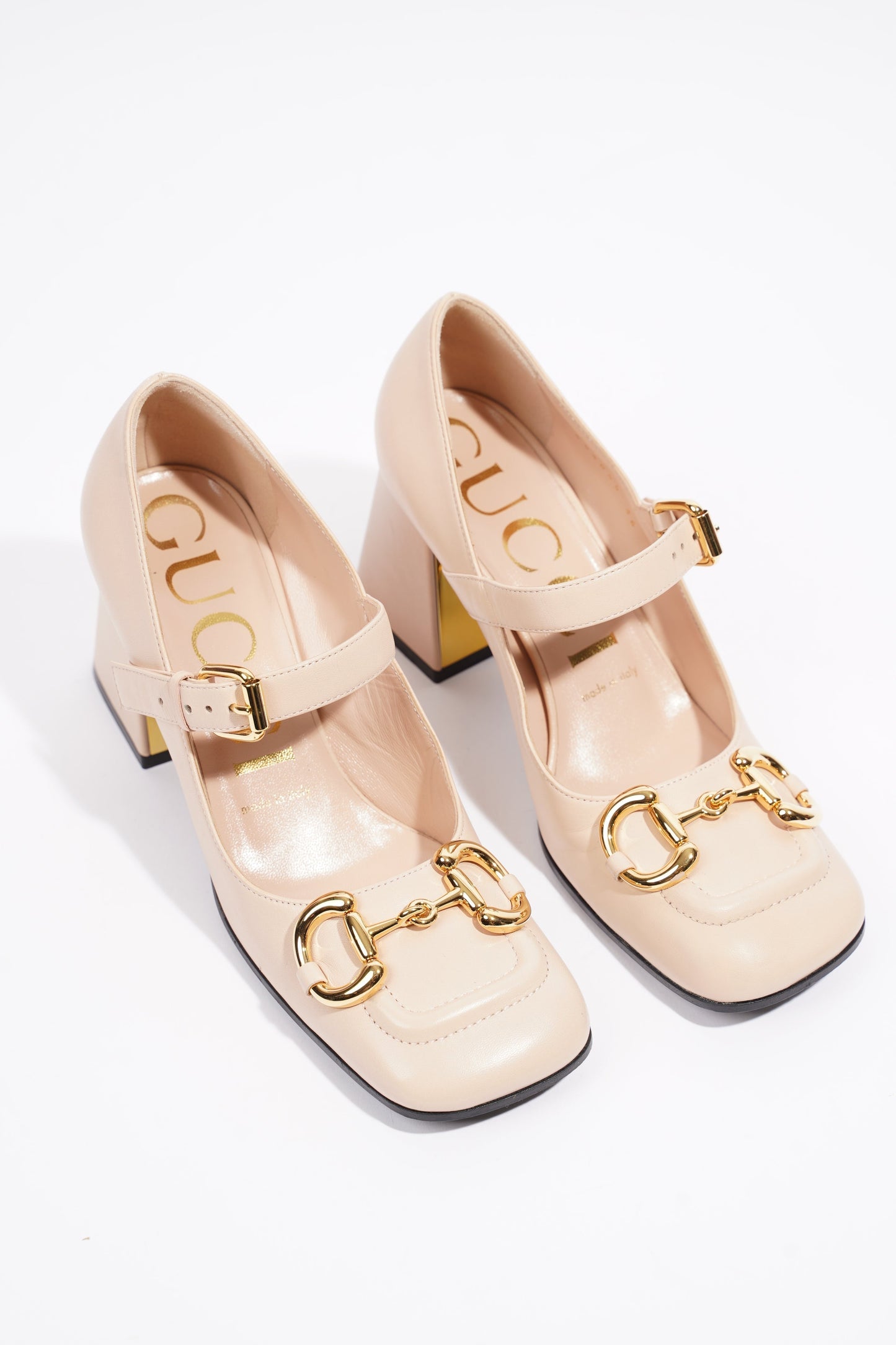 Gucci Horsebit Pump Nude Leather EU 36 UK 3
