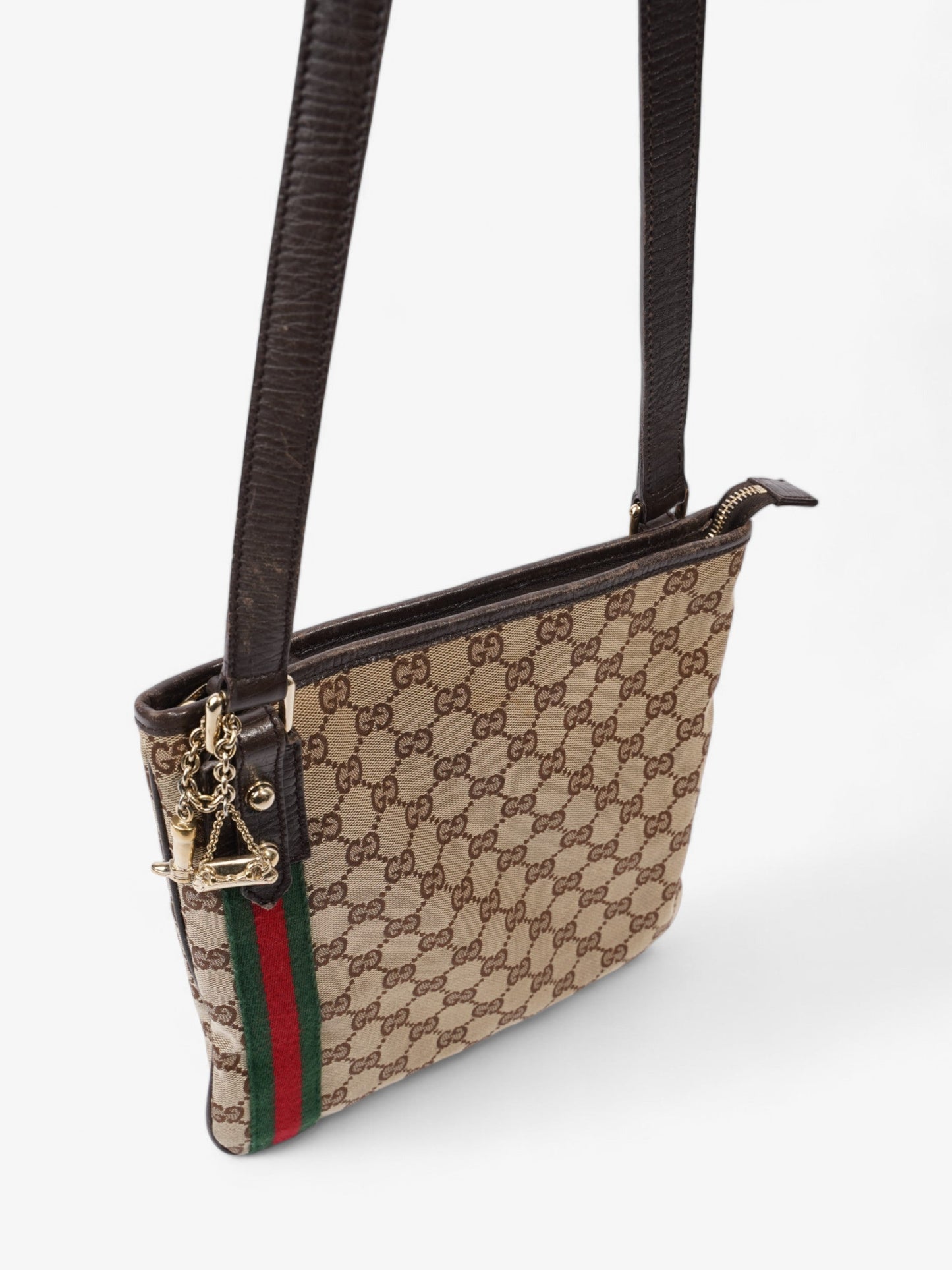 Gucci Sherry Line GG Supreme / Red / Green Canvas