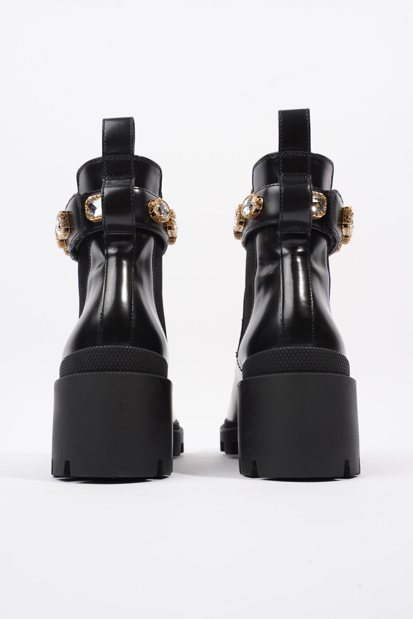 Gucci Ankle Boot Black Leather EU 37.5 UK 4.5