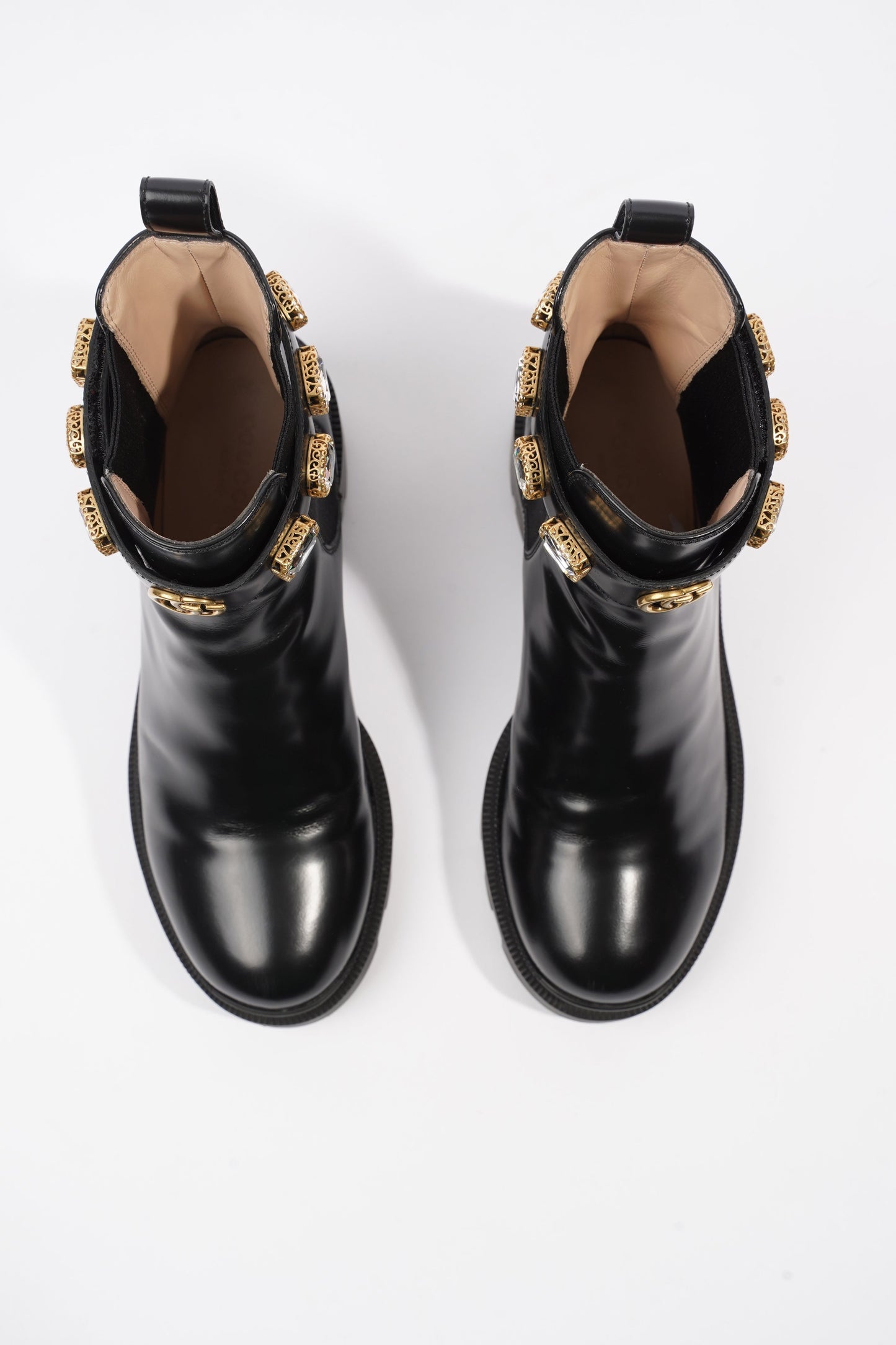 Gucci Ankle Boot Black Leather EU 37.5 UK 4.5
