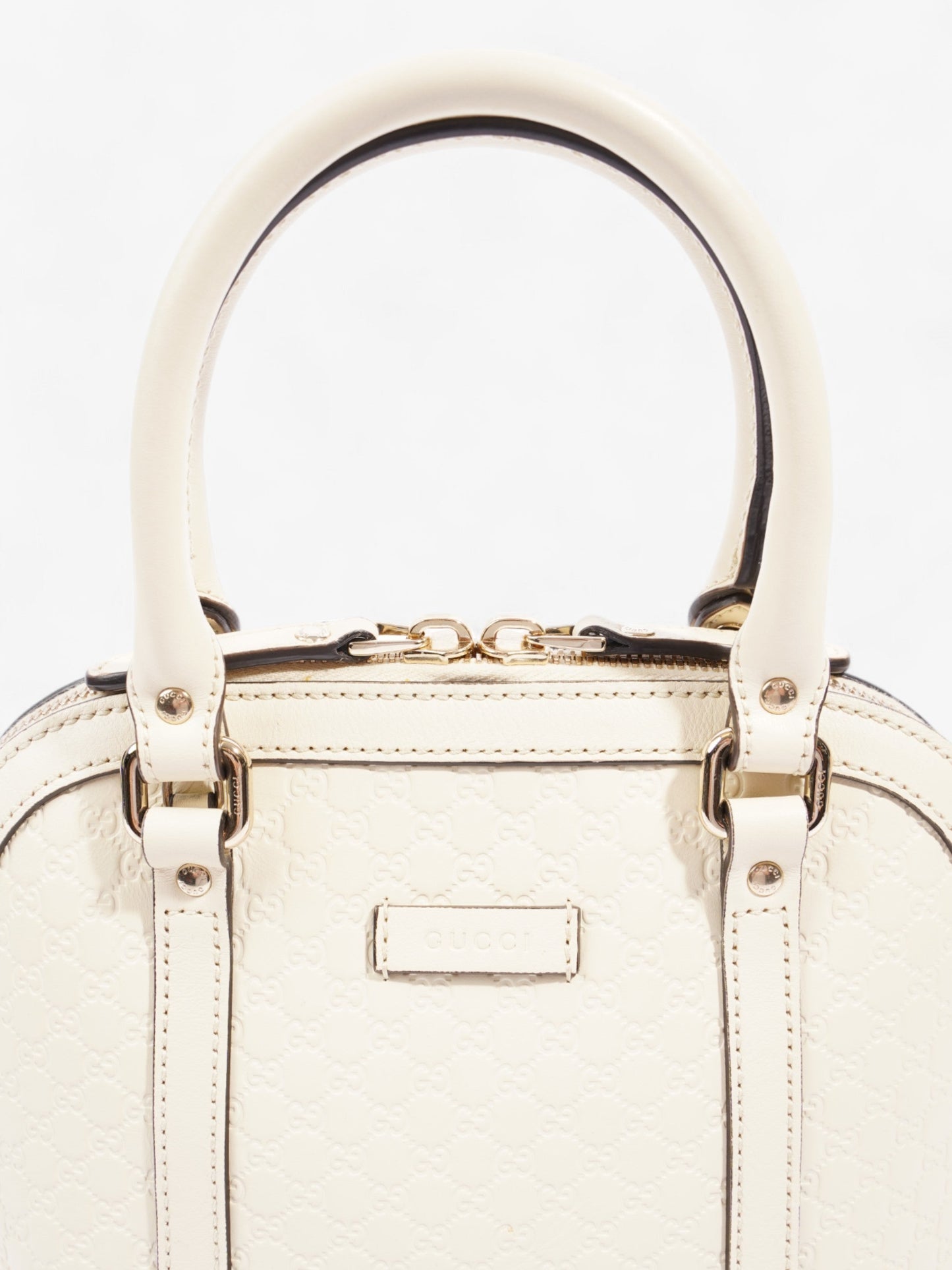 Gucci GG Dome White Guccissima Leather