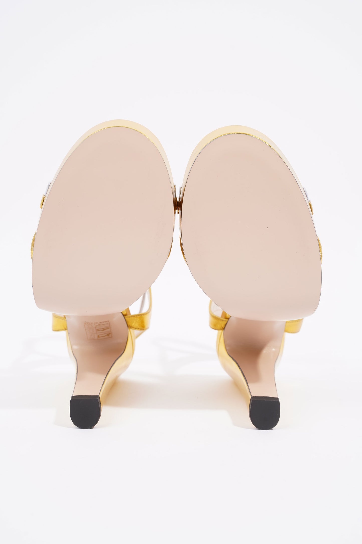 Gucci Alison Gold / Silver Leather EU 36.5 UK 3.5