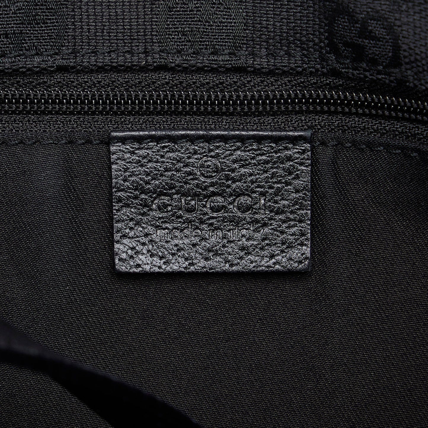 Black Gucci Leather Abbey Tote