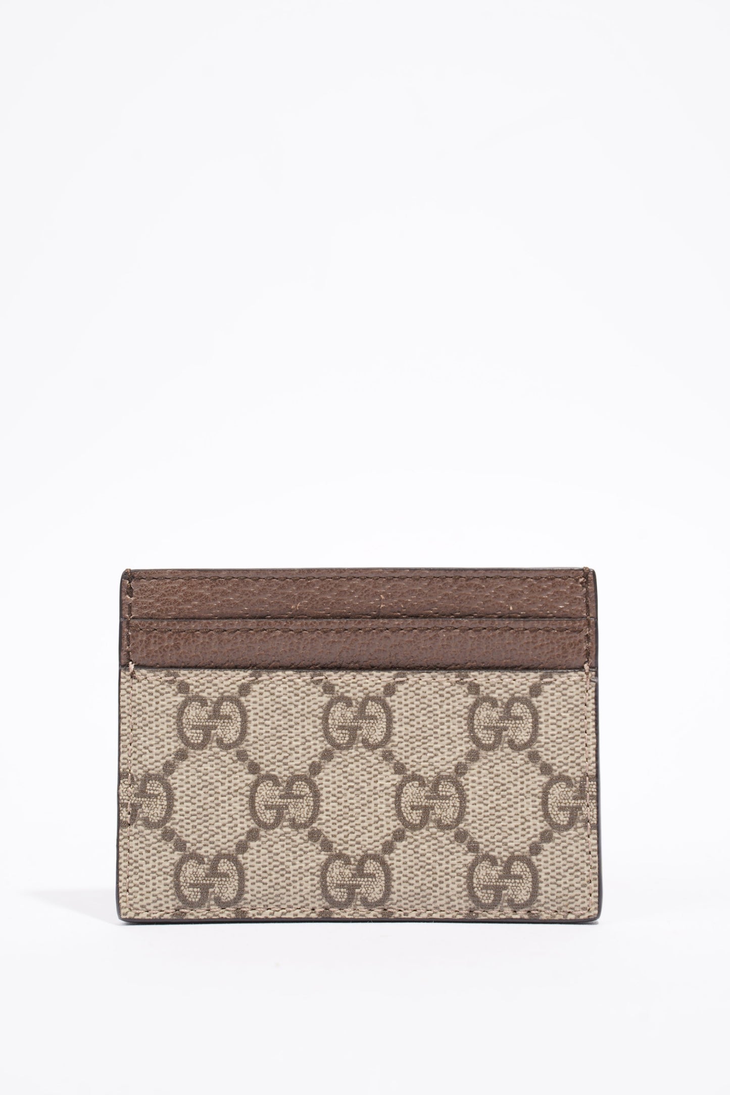 Gucci GG Ophidia Card Case Brown GG Supreme Leather