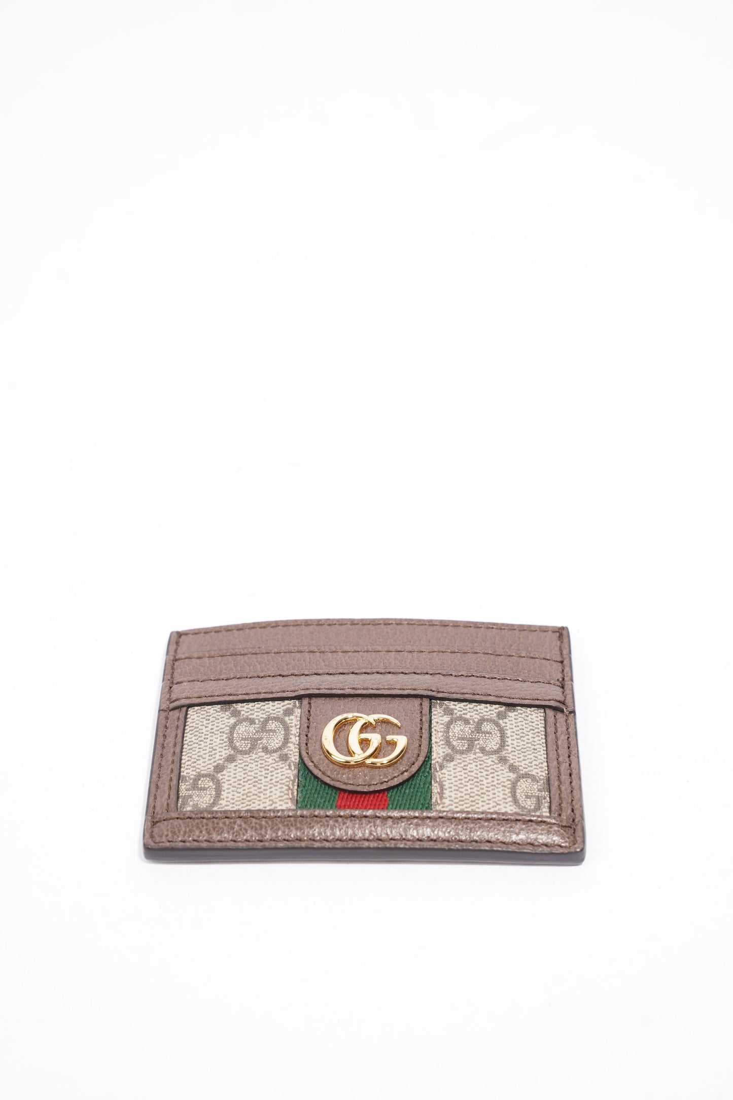 Gucci GG Ophidia Card Case Brown GG Supreme Leather