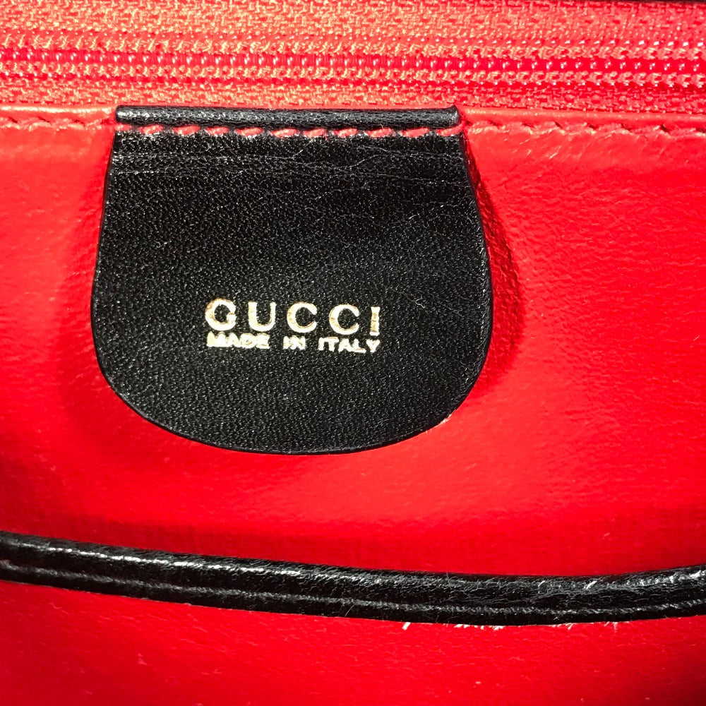 GUCCI Handbag 000 1951 Leather / Bamboo black turn lock old gucci Bamboo Women Used