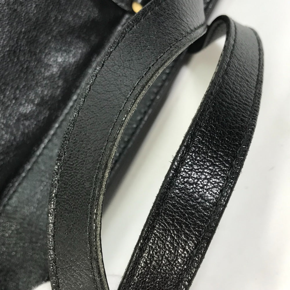 GUCCI Handbag 121551 leather black Interlocking G blondie studs Women Used