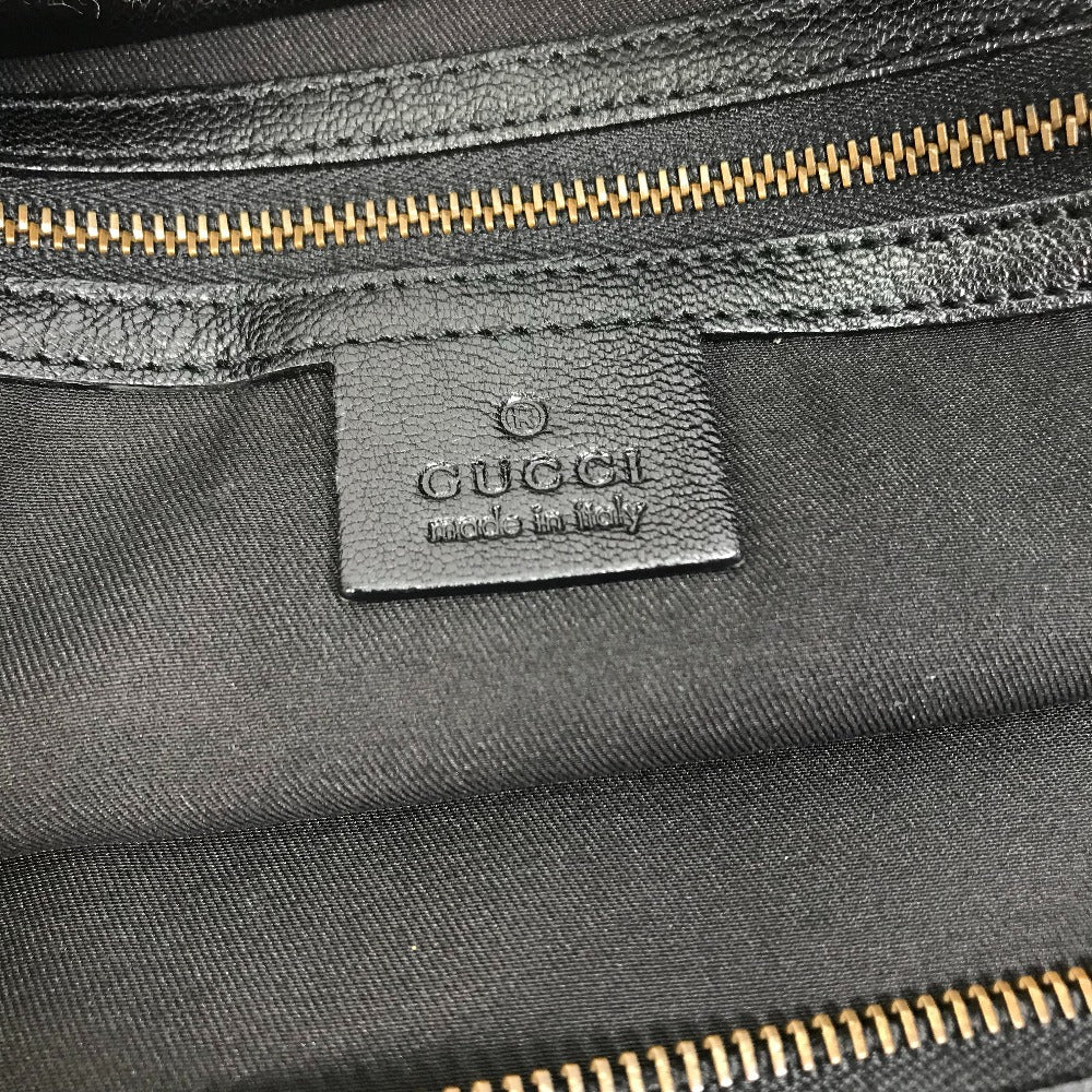 GUCCI Handbag 121551 leather black Interlocking G blondie studs Women Used