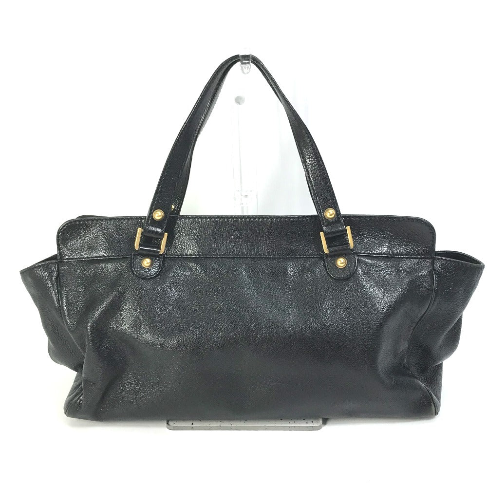 GUCCI Handbag 121551 leather black Interlocking G blondie studs Women Used