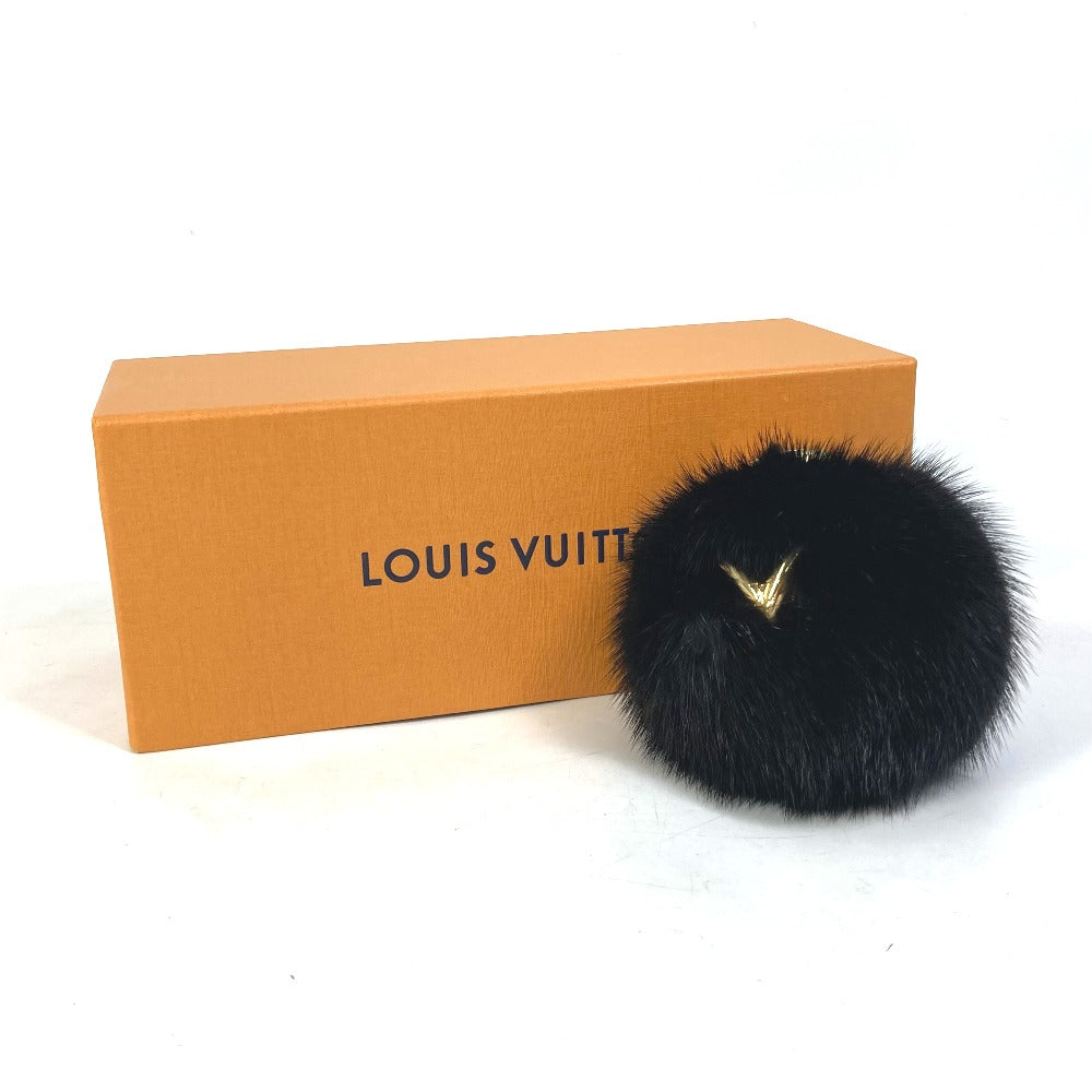 LOUIS VUITTON charm M00008 fur black Bubble V Women Used