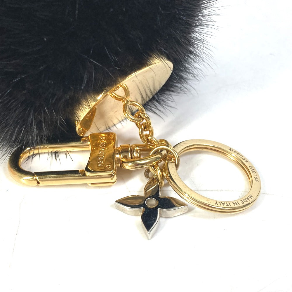LOUIS VUITTON charm M00008 fur black Bubble V Women Used