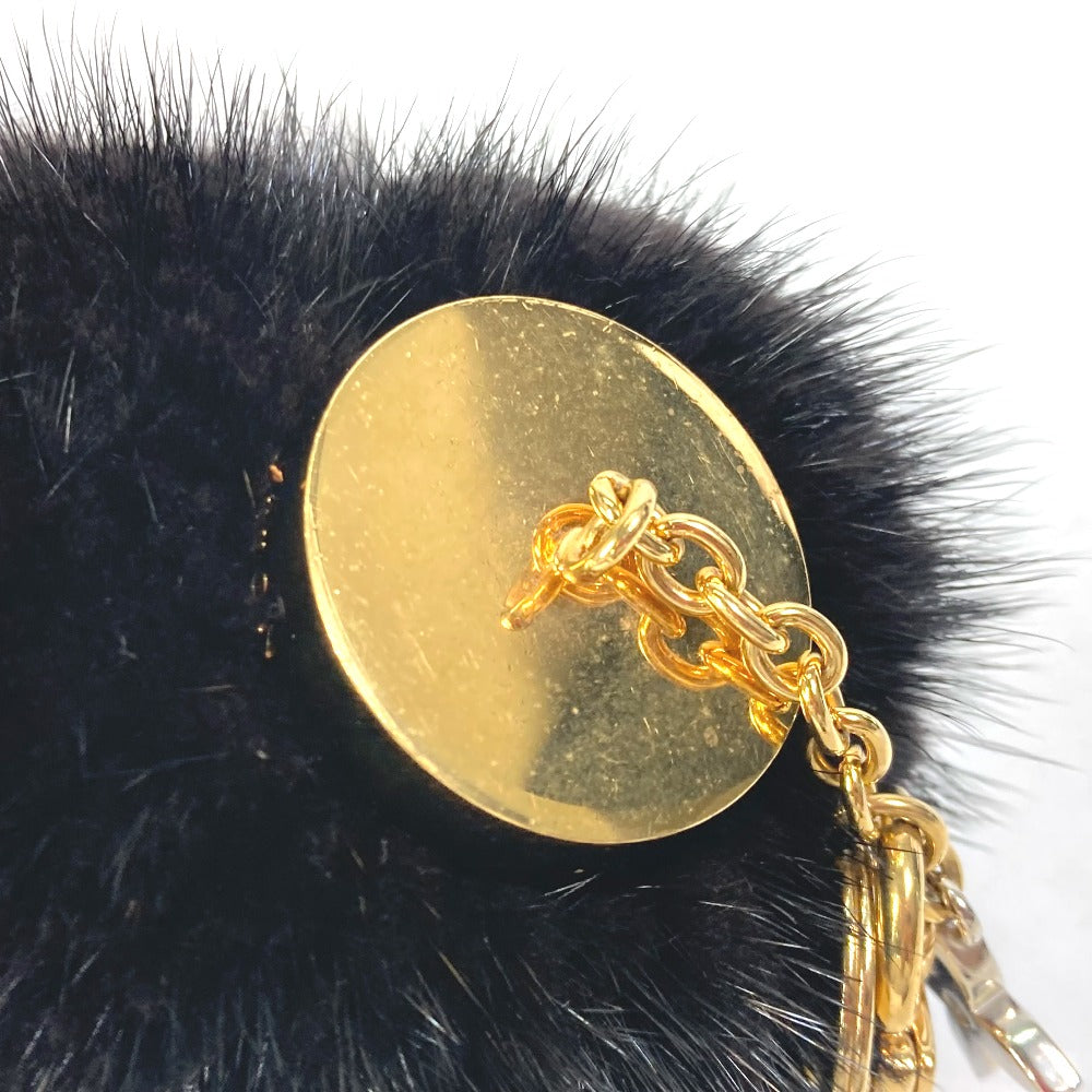 LOUIS VUITTON charm M00008 fur black Bubble V Women Used
