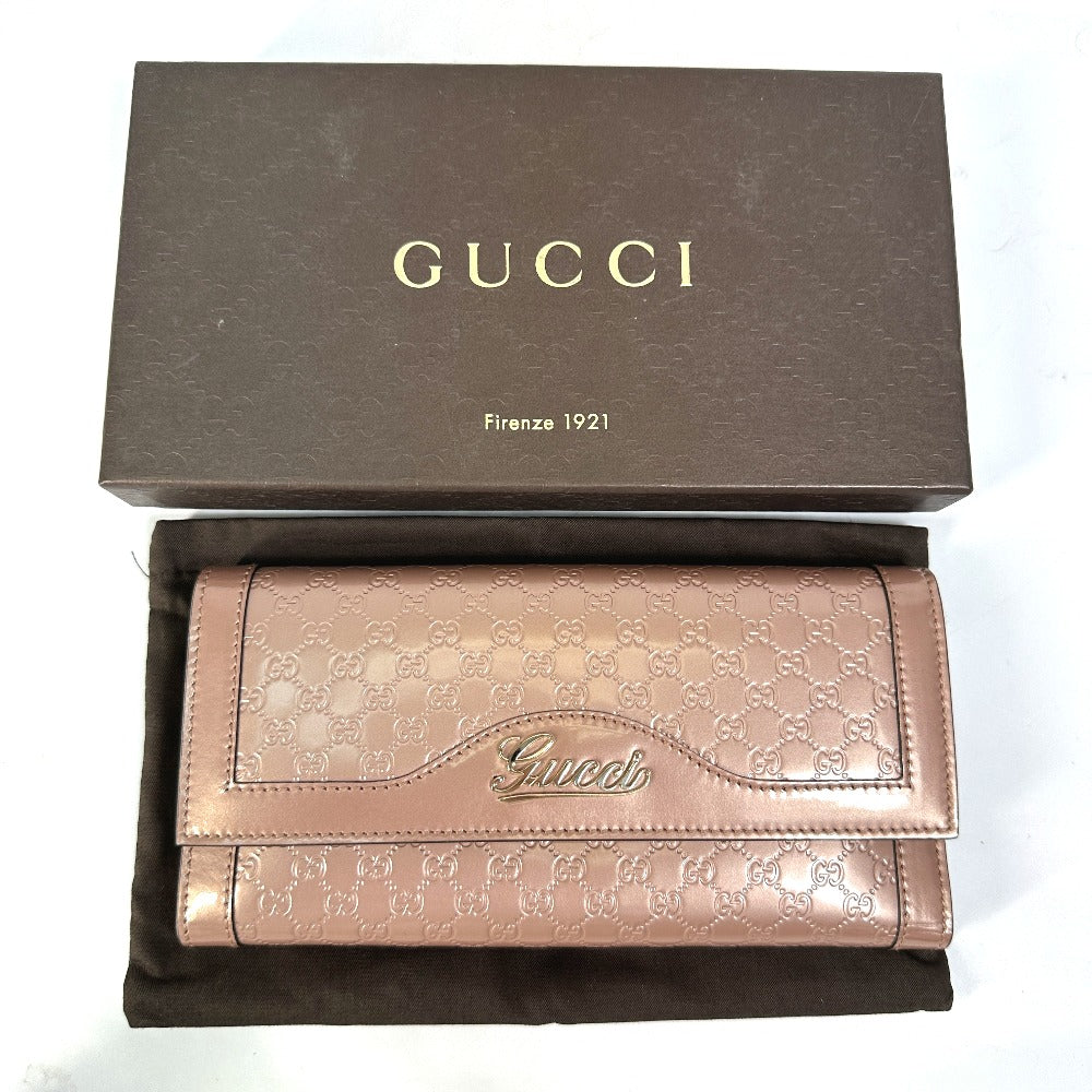 GUCCI Trifold wallet 294977 enamel pink GG Women Used
