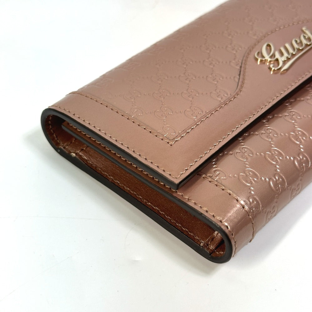 GUCCI Trifold wallet 294977 enamel pink GG Women Used