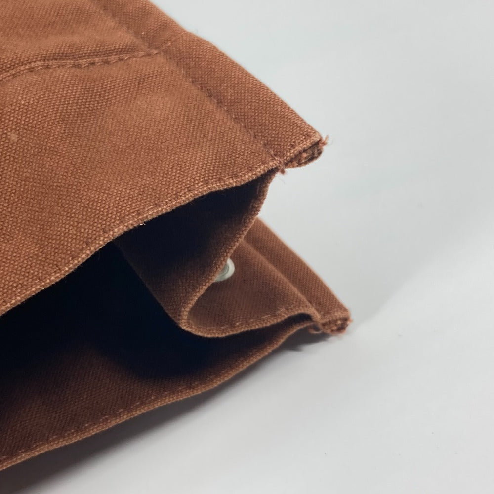 HERMES Tote Bag canvas Brown Handbag Fool ToeTote MM