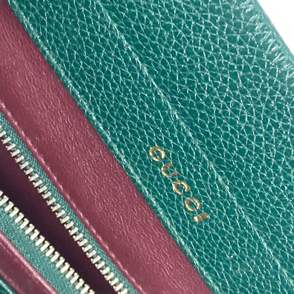 GUCCI Handbag 569712 leather green Zumi Small GG Women Secondhand