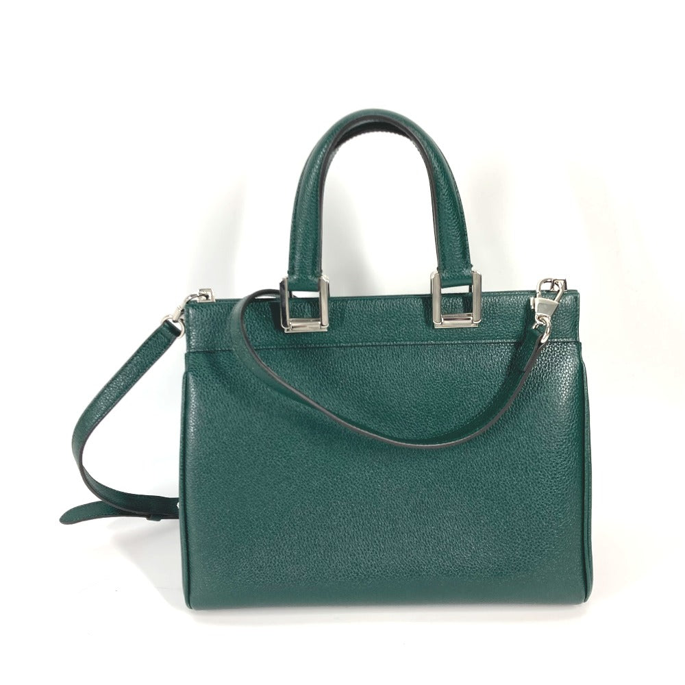GUCCI Handbag 569712 leather green Zumi Small GG Women Secondhand