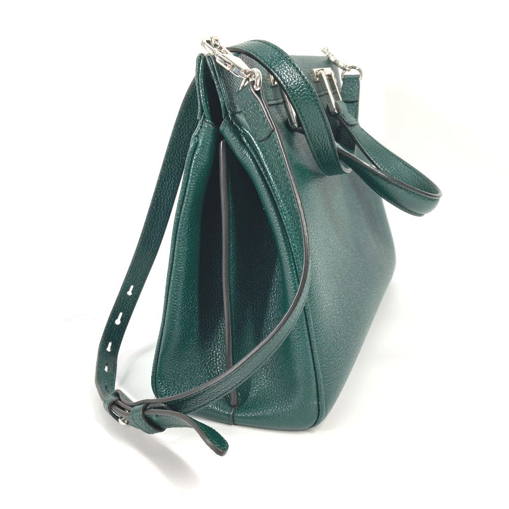 GUCCI Handbag 569712 leather green Zumi Small GG Women Secondhand