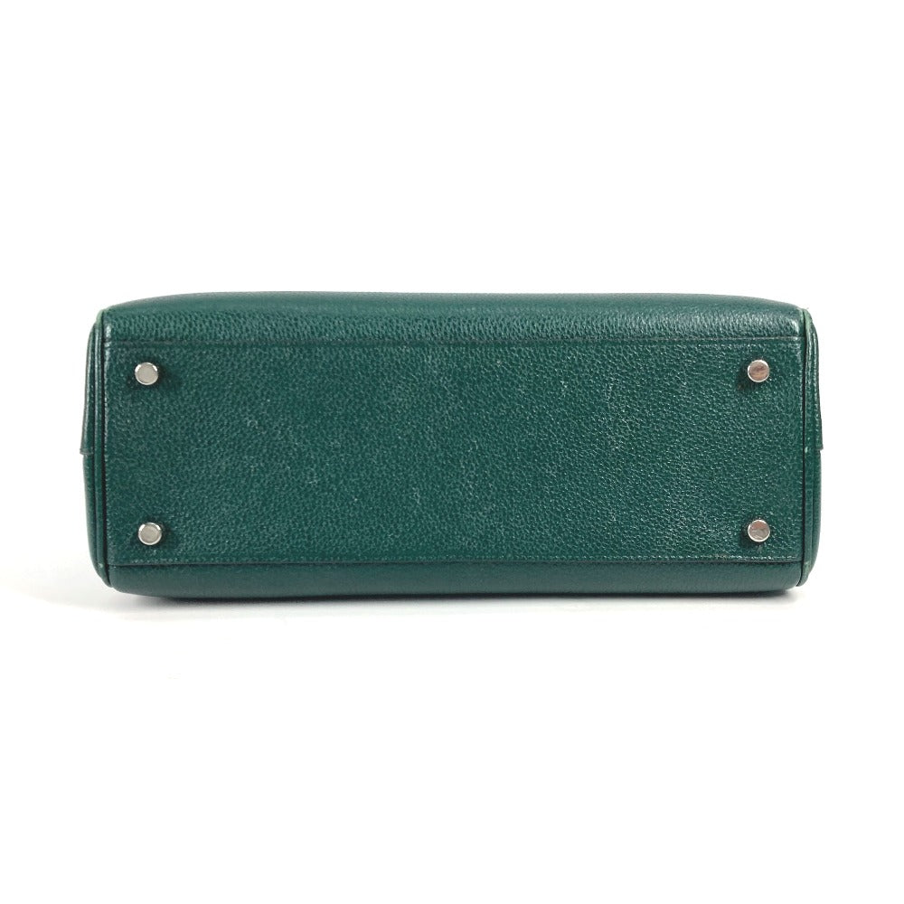 GUCCI Handbag 569712 leather green Zumi Small GG Women Secondhand