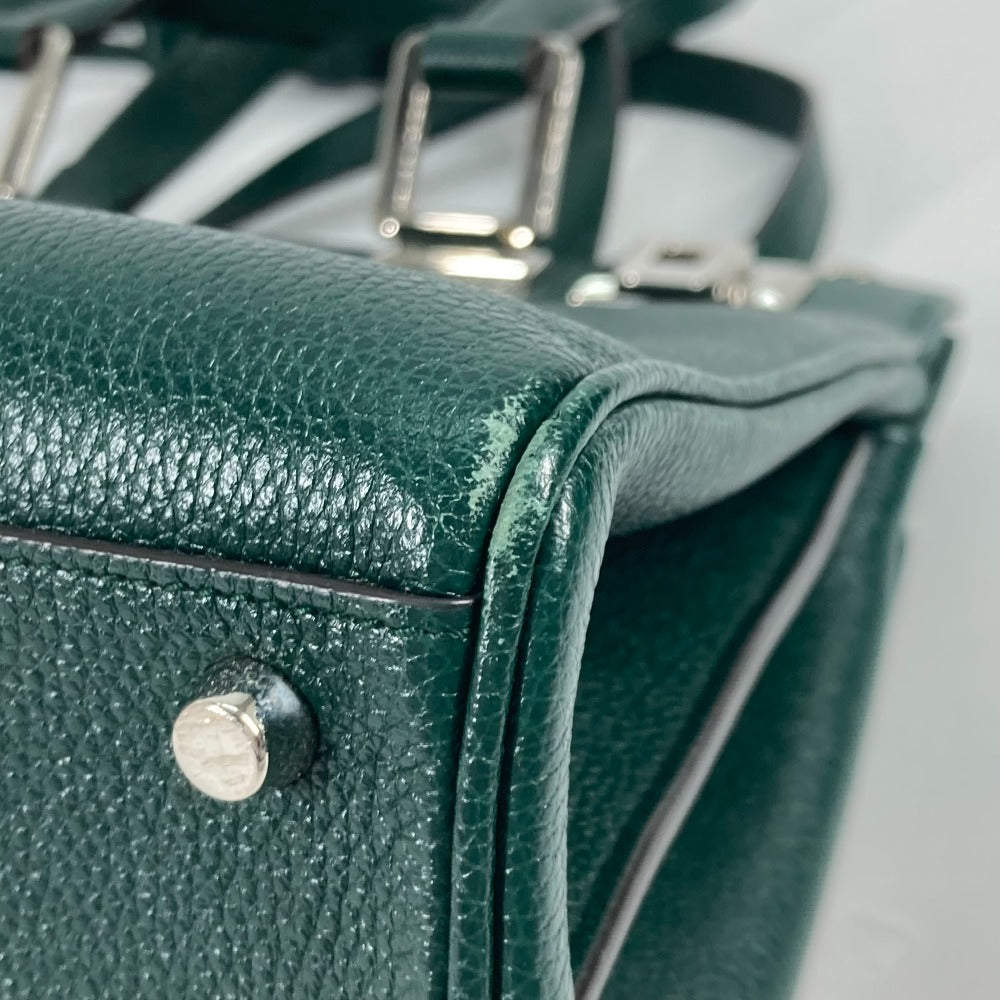 GUCCI Handbag 569712 leather green Zumi Small GG Women Secondhand